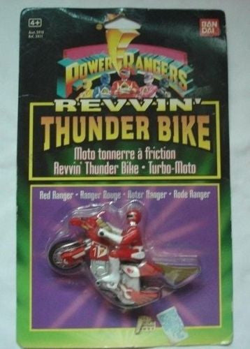 Bandai Mighty Morphin Power Rangers Revvin  Revving Thunder Bike Red Action Trading Figure For Discount