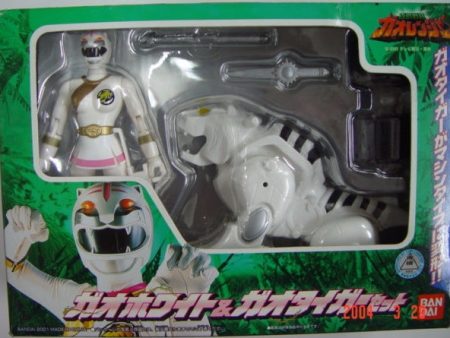 Bandai Power Rangers Wild Force Gaoranger White Tiger Fighter Action Figure Fashion