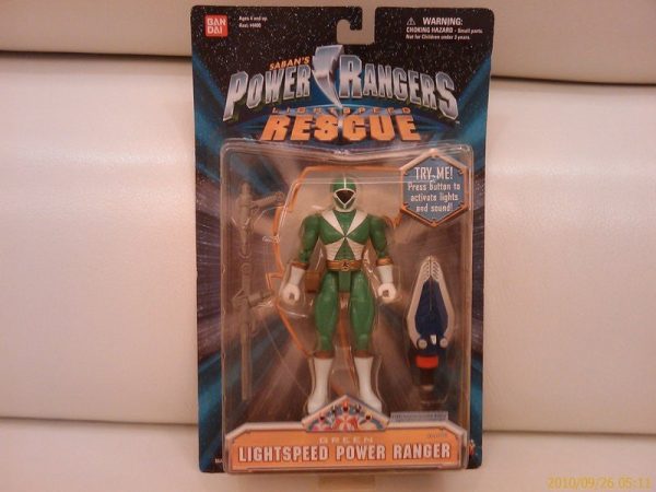 Bandai Power Rangers Gogo Five V Lightspeed Rescue Green Fighter Action Figure Cheap