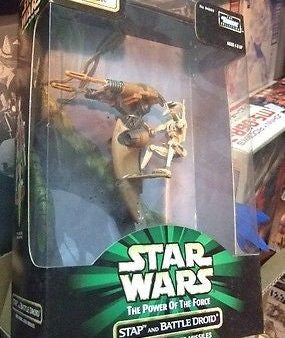 Kenner Star Wars Stap And Battle Droid Potf Firing Laser Missiles Figure Cheap