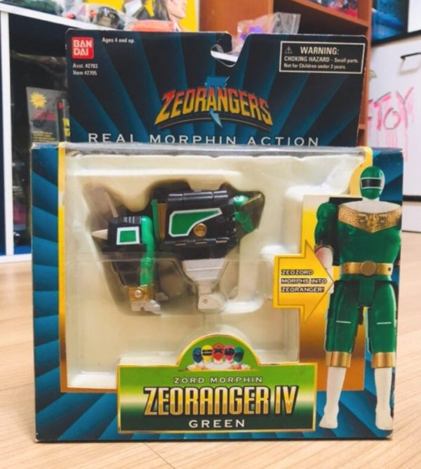 Bandai Power Rangers Zeo Ohranger Real Morphin Action IV Green Fighter Action Figure Online Hot Sale