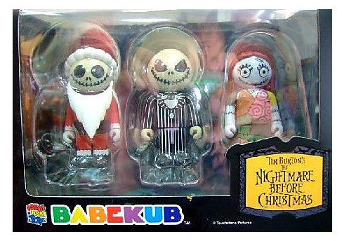 Medicom Toy Babekub 100% Tim Burton The Nightmare Before Christmas 3 Figure Set Online now