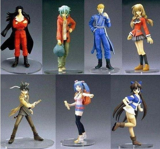 Square Enix 2005 Gangan Trading Arts 7 Color Figure Set For Cheap