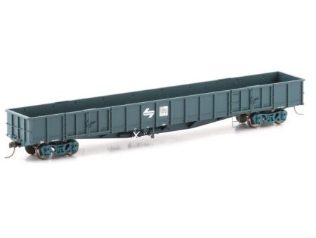 HO NOW-28 NOCY Open Wagon PTC Blue with White L7 - 4 Car Pack Online Hot Sale