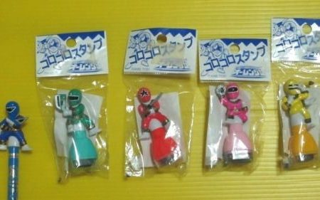 Power Rangers Zeo Ohranger 5 Pencil Stamp Mini Collection Trading Figure Set Online Sale