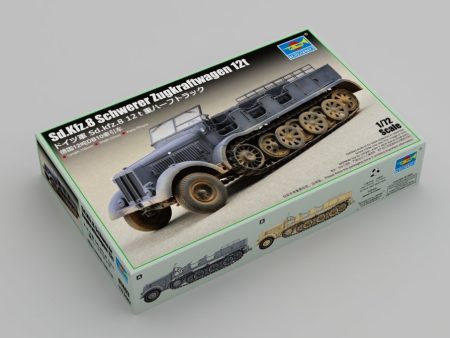 1 72 Sd.Kfz.8 Schwerer Zugkraftwagen 12T Plastic Model Kit on Sale