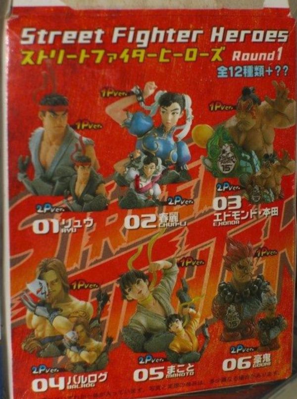 Figuax Capcom Street Fighter Heroes Round 1 1P Color Ver 6+2 Secret 8 Trading Figure Set For Discount