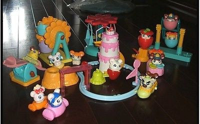 Mcdonalds Kids Happy Meal Hamtaro And Hamster Friends 10 Figure Play Set For Sale