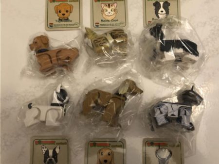 Medicom Toy B@wbrick Bawbrick Series 2 6 Action Dog Figure Set Kubrick on Sale