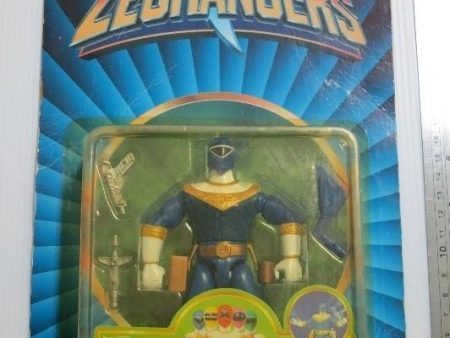 Bandai 1996 Power Rangers Zeo Ohranger III Blue Action Collection Trading Figure Fashion