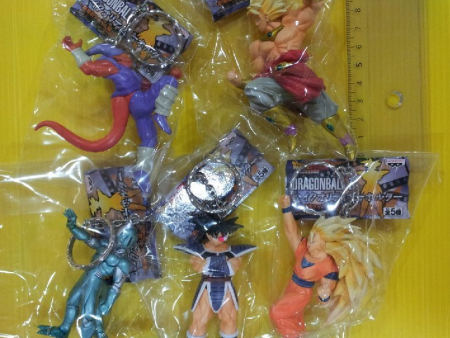 Banpresto Dragon Ball Z DBZ The Movie Ver 5 Key Chain Holder Strap Collection Figure Set Hot on Sale