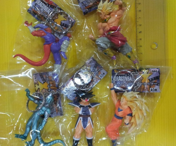 Banpresto Dragon Ball Z DBZ The Movie Ver 5 Key Chain Holder Strap Collection Figure Set Hot on Sale