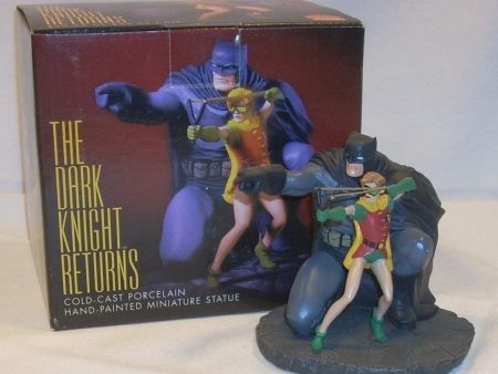 DC Direct Batman & Robin The Dark Knight Return Statue Cold Cast Porcelain Hand Painted Miniature Statue Figure Discount