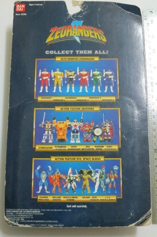 Bandai 1996 Power Rangers Zeo Ohranger Auto Morphin Blue 5  Trading Action Figure Online Hot Sale