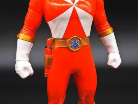 Bandai Power Rangers Gogo Five V Lightspeed Rescue Red Fighter 10  Soft Vinyl Action Figure Cheap