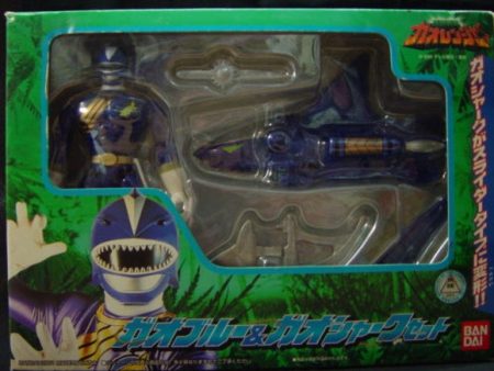 Bandai Power Rangers Wild Force Gaoranger Blue Shark Fighter Action Figure Hot on Sale