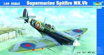 1 24 Supermarine Spitfire MK.Vb Plastic Model Kit Supply