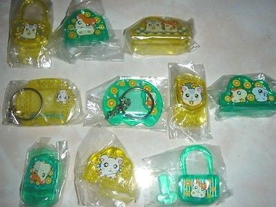 Yujin Gashapon Capsule Hamtaro And Hamster Friends 10 Mini Stationery Figure Set Online Hot Sale