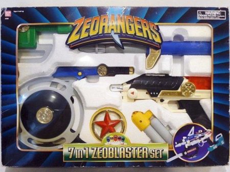 Bandai Power Rangers Zeo Super Sentai Ohranger 7 in 1 Zeo Blaster Weapon Trading Figure Play Set Fashion