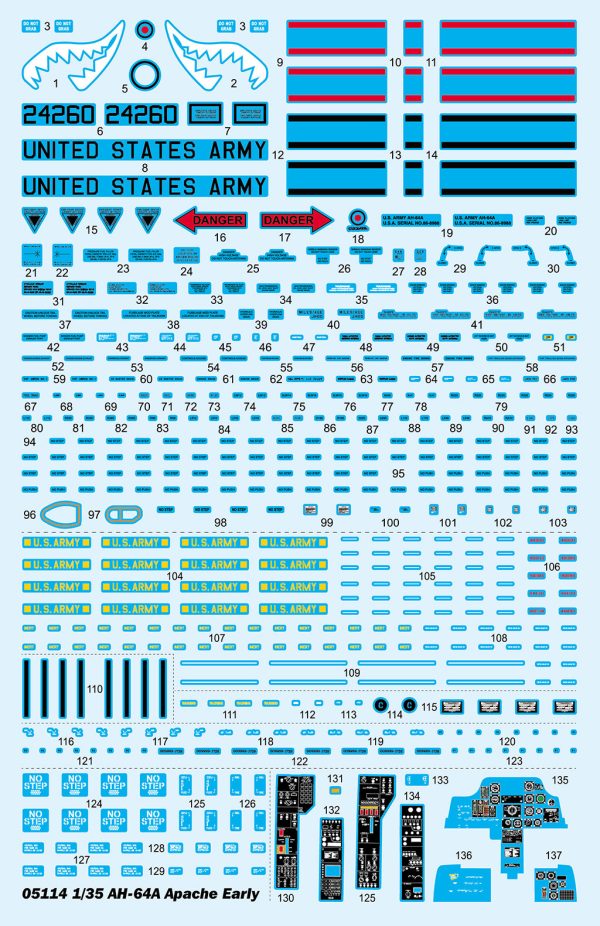 1 35 AH-64A Apache Early Plastic Model Kit Hot on Sale