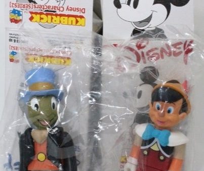 Medicom Toy Kubrick 100% Disney Pinocchio & Jiminy Cricket Action Figure Online now