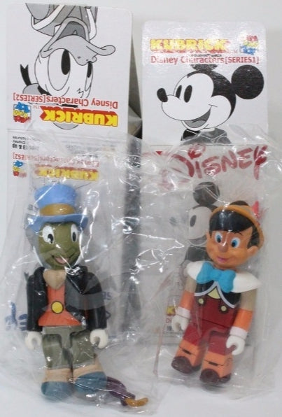 Medicom Toy Kubrick 100% Disney Pinocchio & Jiminy Cricket Action Figure Online now